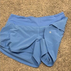 Lululemon Athletica Light Blue Athletic Shorts